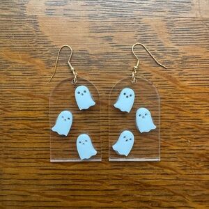 Acrylic ghost earrings